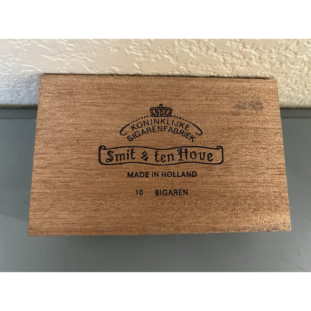 Balmoral Super Class Wood Cigar Box - Smit & tn Hove Holland Vintage 1970s Rare
